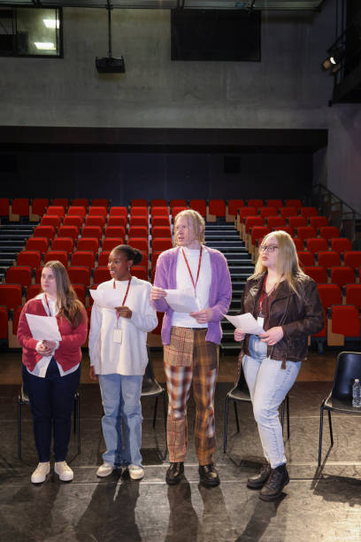 istock Friends reading texts during rehearsal 2196555233
