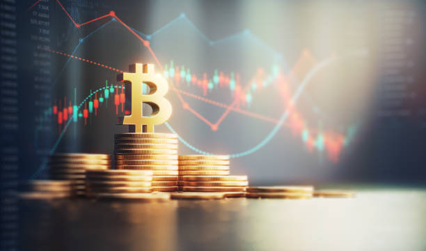 istock Bitcoin Symbol on Metal Coins on Finance Background 2196556270
