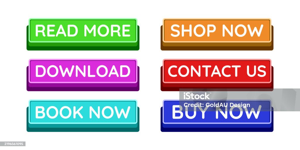 Cta Button Set Cta Button Set Stock Illustration - Download Image Now - Advertisement ...