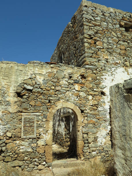 istock View on ruins of Spinalonga Fortressi, Former leper colony, Crete, Greece 2196562011