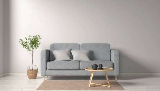 istock 3d rendering of a mock-up with a bright wall. 2196563038