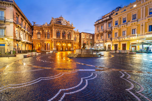 istock Catania, Sicily, Italy at Bellini Plaza 2196571685