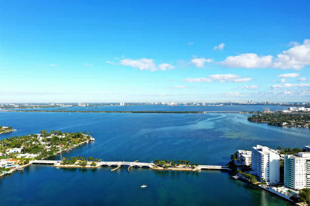 istock Expansive Aerial View Over Miami Waterways and Landscape 2196578632