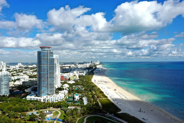 istock Panoramic Aerial View of Miami Beach Coastline 2196578648