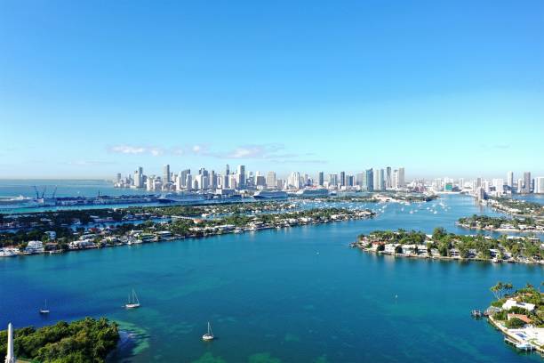 istock Aerial View of Miami Skyline and Waterfront 2196579473