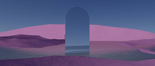 istock A large mirror is reflected in the water of a lake 2196582623