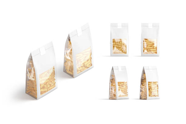 A delightful assortment of bags, each containing a selection of delicious food items, is presently arranged on a table, eagerly awaiting to be distributed or enjoyed by those nearby