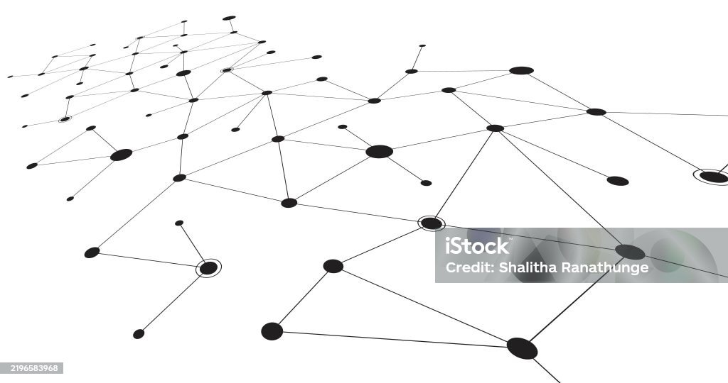 Connecting Path Data Paths Connecting Together Lines Stock Illustration - Download ...