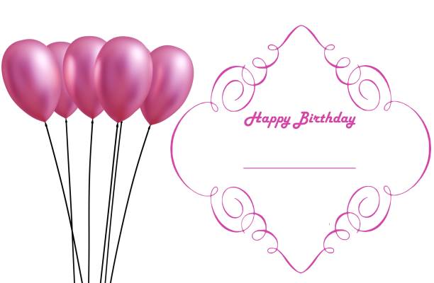 Woman smiling and carrying a bunch of balloons on a street isolated on white background