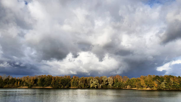 istock Changing Weather Over Scenic Lake Landscape 2196590254