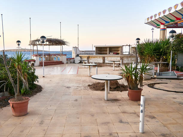 istock abandoned pub after the summer season 2196590310