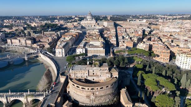 istock Panorama of St. Peter's and Castel Sant'angelo. Rome. 2196591024