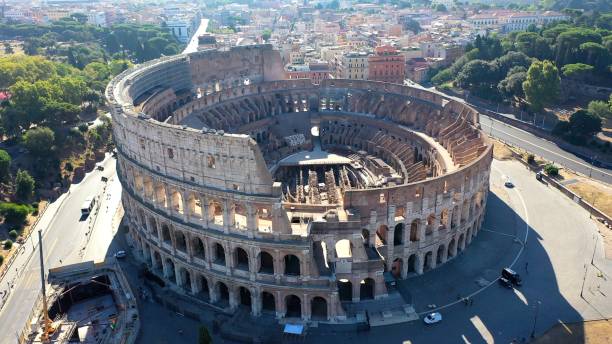 istock The Colosseum seen from above. Rome, Italy. 2196591086