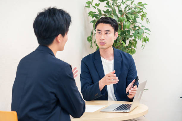 istock Male businessman working in business casual 2196595708