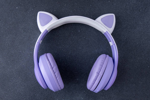 istock Wireless Headphones on black background 2196599226