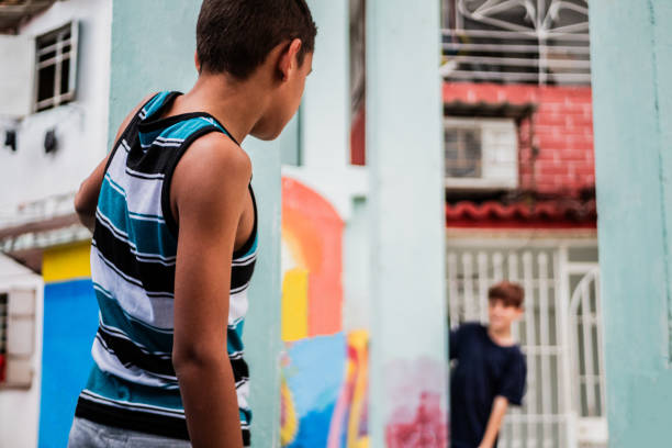 Child boy outdoors