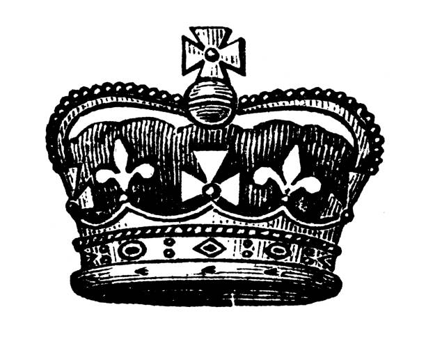 Antique illustration (1898): British coronet: HRH Prince of Wales