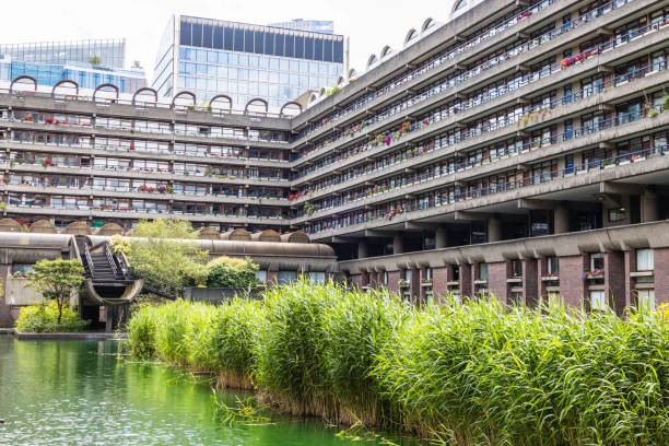 istock Barbican Centre, London. Brutalist Architecture with Urban Greenery and Water Features 2196605395