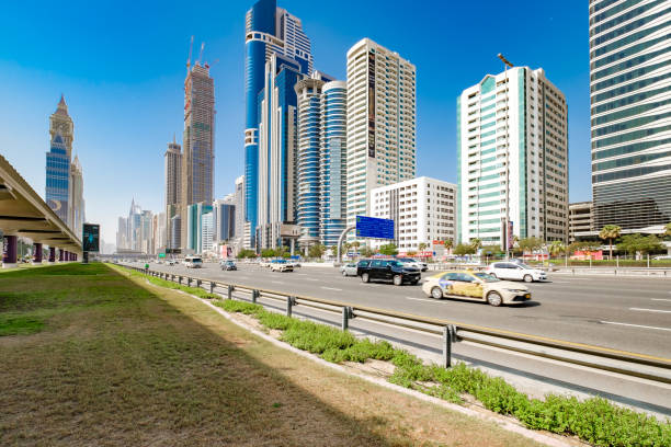 Dubai, UAE  october 24, 2024: skyscrapers on Sheikh Zayed Road, Grosvenor Tower