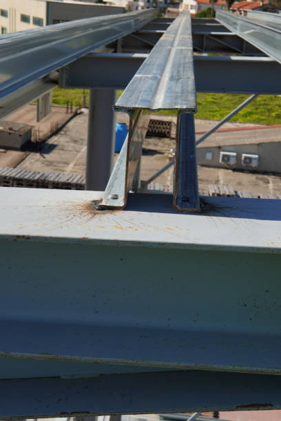 istock Installation, welding and assembly of load-bearing elements. 2196613489