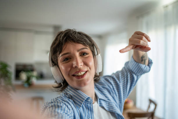 istock Female influencer creating content for her followers 2196613821