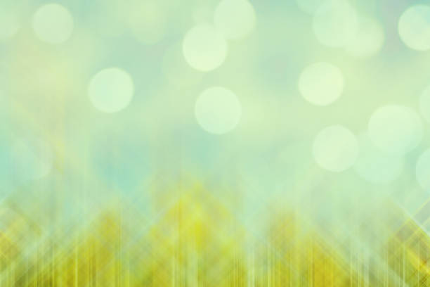 Abstract defocused background in blue tones with crosshatching and bokeh lights. Space for copy.