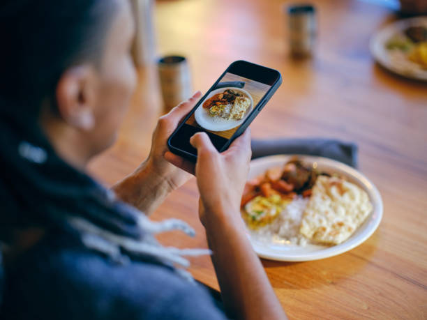 istock Young Adult Taking a Photo in a Restaurant 2196617433