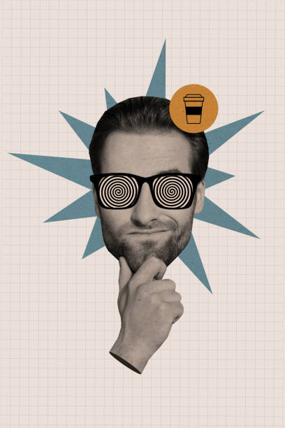 istock Vertical creative collage picture young man thinking dilemma decide cafe order takeaway mug drink cup drawing background 2196628726