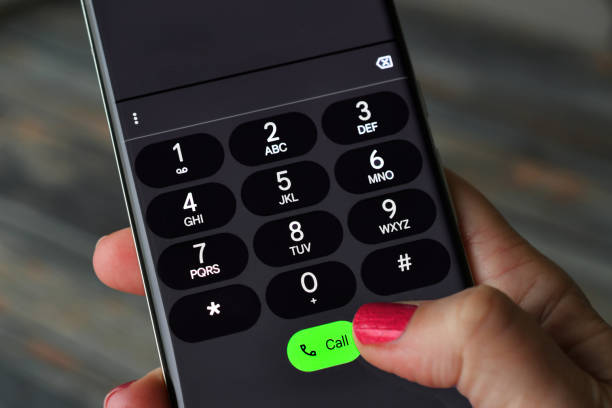 istock Placing a phone call on a mobile cell phone 2196637243