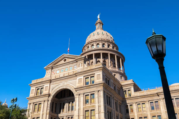 istock Texas State Capitol on a Clear Blue Sky 2196637477