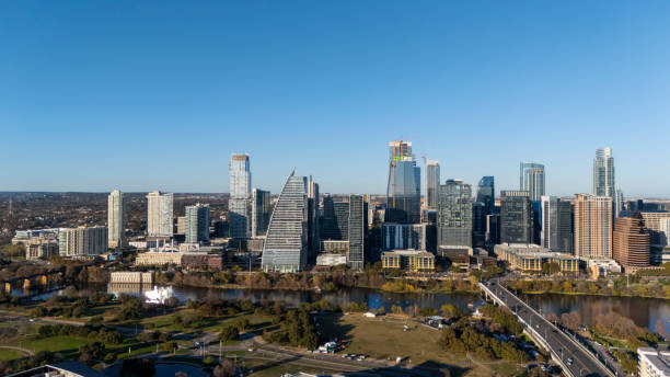 istock Aerial View of Downtown Austin, Texas at Sunset 2196637673