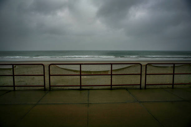 istock View from the boardwalk at the stormy Atlantic Ocean 2196643049