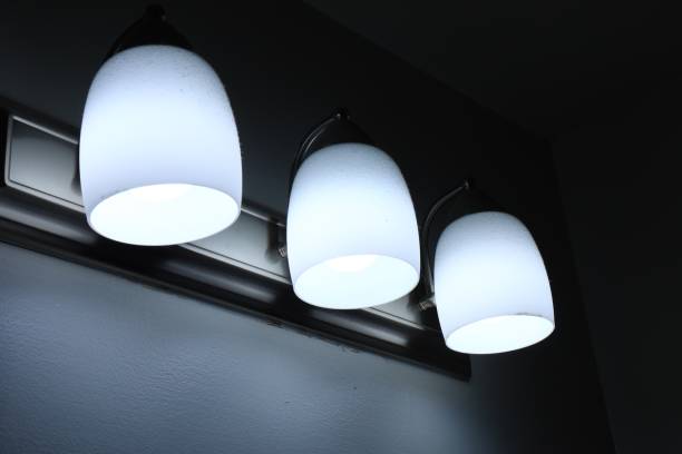 istock matte wall lamps with shades on the wall 2196650476