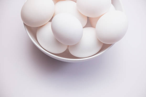 Eggs in a Bowl - White Background