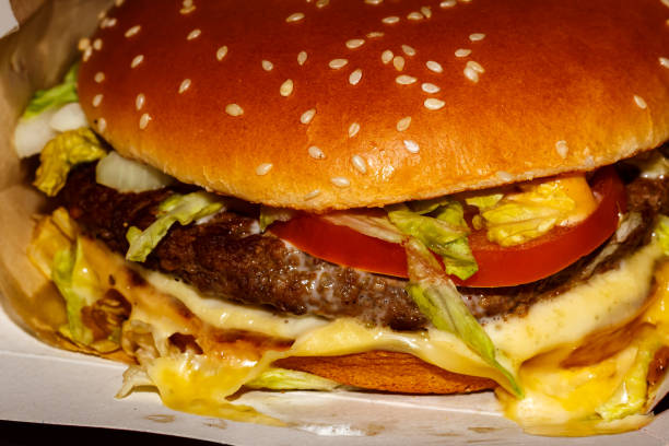 istock Juicy burger in a perfect bun 2196657040