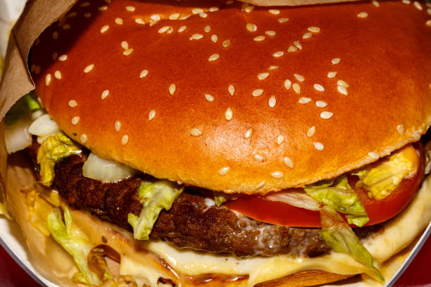 Juicy burger in a perfect bun