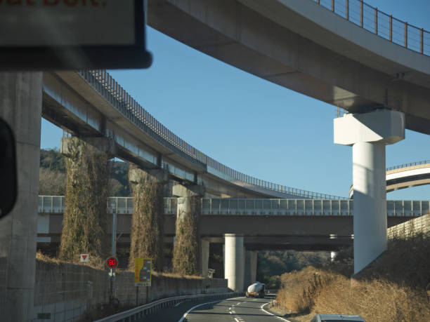 istock Highway with multiple levels overpass roads 2196657540