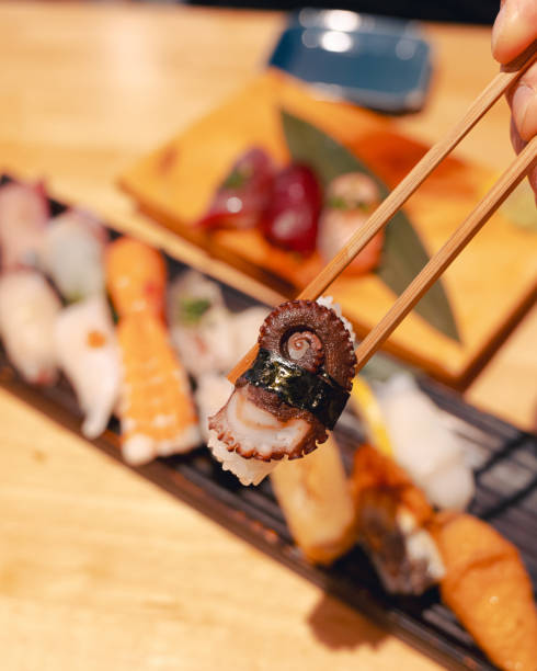 Japan Sushi - Octopus Nigiri - Restaurant