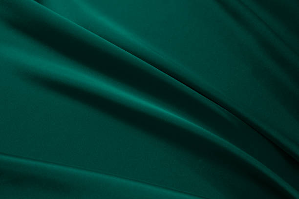 istock Black dark deep emerald green abstract background. Silk satin velvet fabric. Elegant luxury rich. Curtain drapery fold line wave flowing. Birthday, Christmas. Design. 2196661310