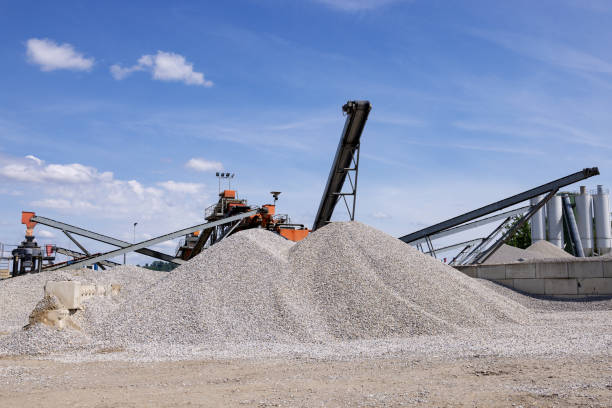 istock Pile of light-colored rubble after splitting into fractions 2196662940