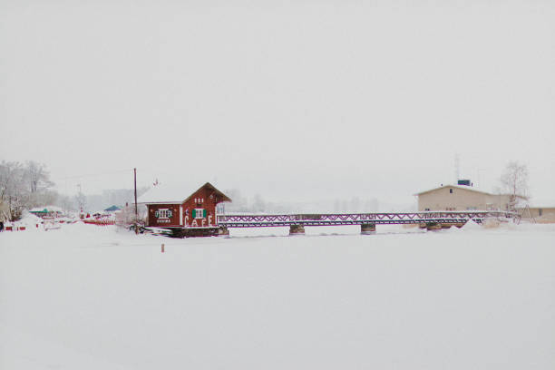winter landscape in the island