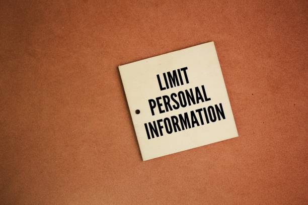 istock stick with the word LIMIT PERSONAL INFORMATION. Upgrade the privacy settings in your browser so it doesn't track your location or activity 2196665906