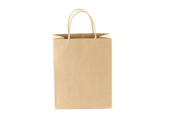 istock close up on brown recycle paper gift bag isolated on white background 2196668984