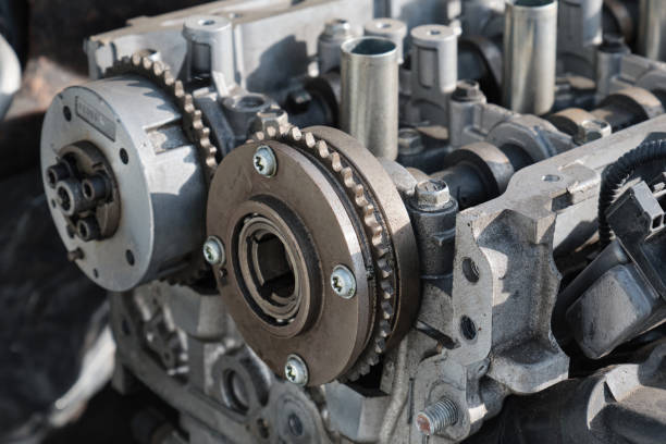 istock Close-up a gasoline internal combustion engine disassembly for repair in a passenger car. 2196675961
