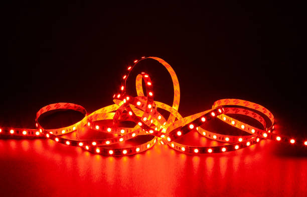 istock Diode strip. Glowing led lights tape 2196678241