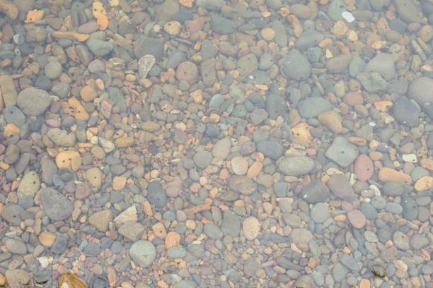 istock Close up of rocky riverbed 2196681100