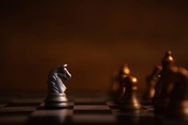 istock chess game. business and success. chess board game. 2196684122