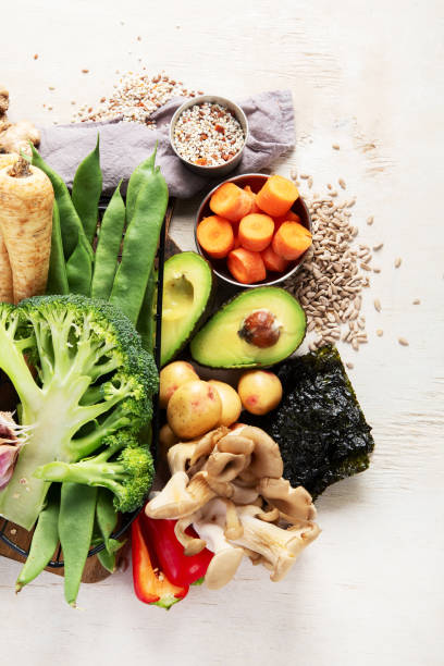 istock Vegan food cooking ingredients. 2196686015