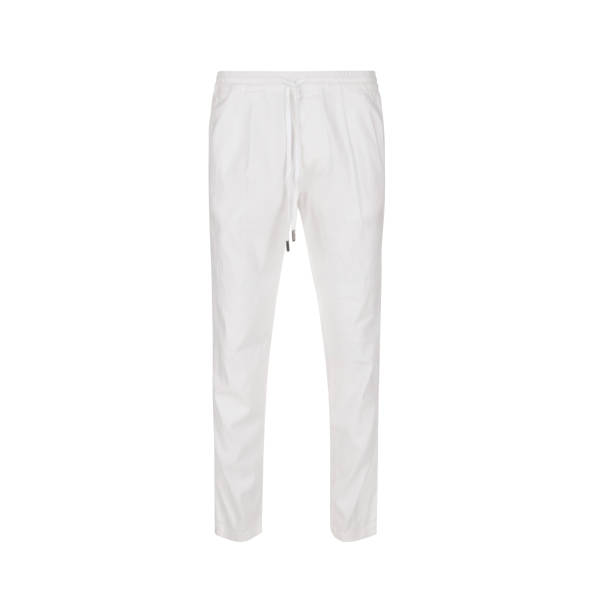 istock Men's white canvas pants with laces 2196691243