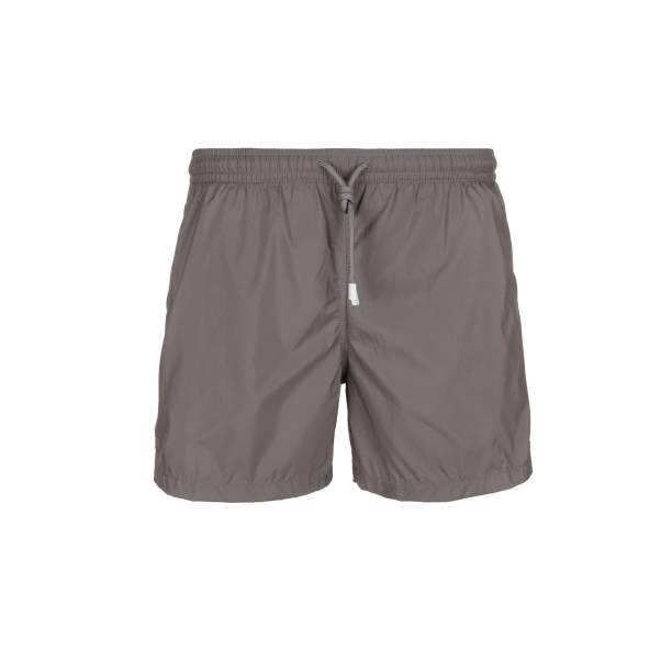 istock Men's gray swimming trunks isolated on white background 2196691244